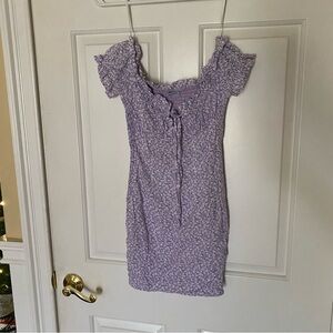 That’s So Fetch Purple Floral Mini Dress 4